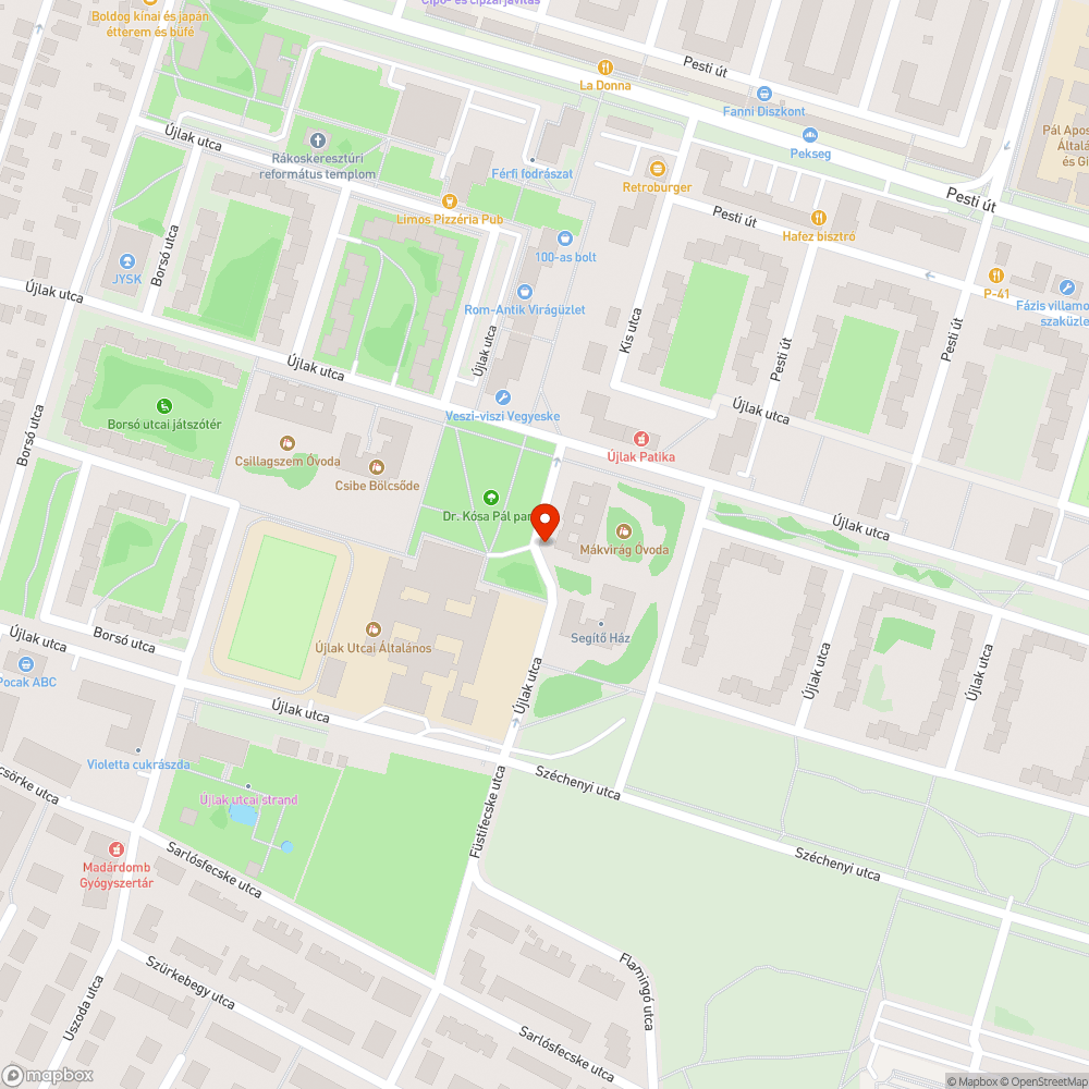 Több nagy kátyú bejelentés helye