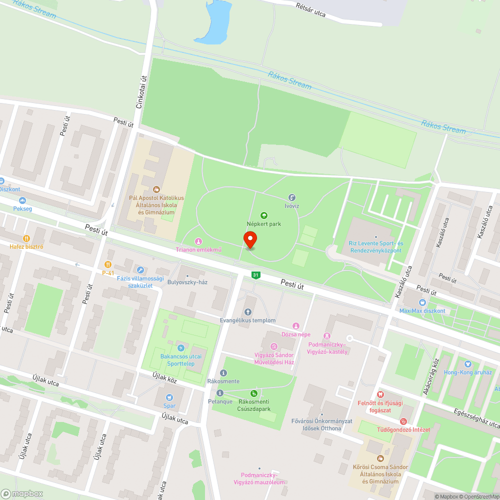 Faforgács bejelentés helye