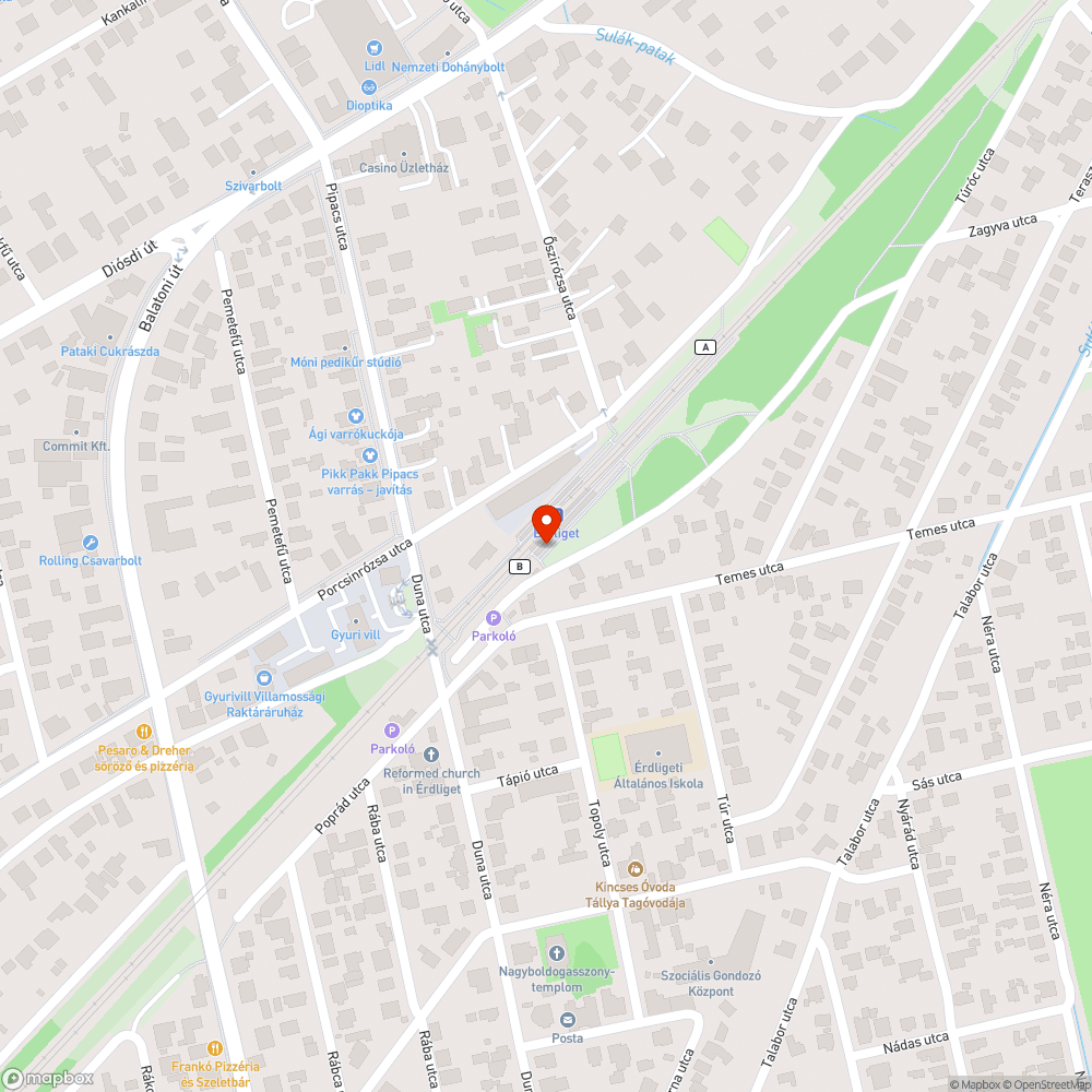 Elmaradt fűnyírás Érdliget vasútállomáson bejelentés helye