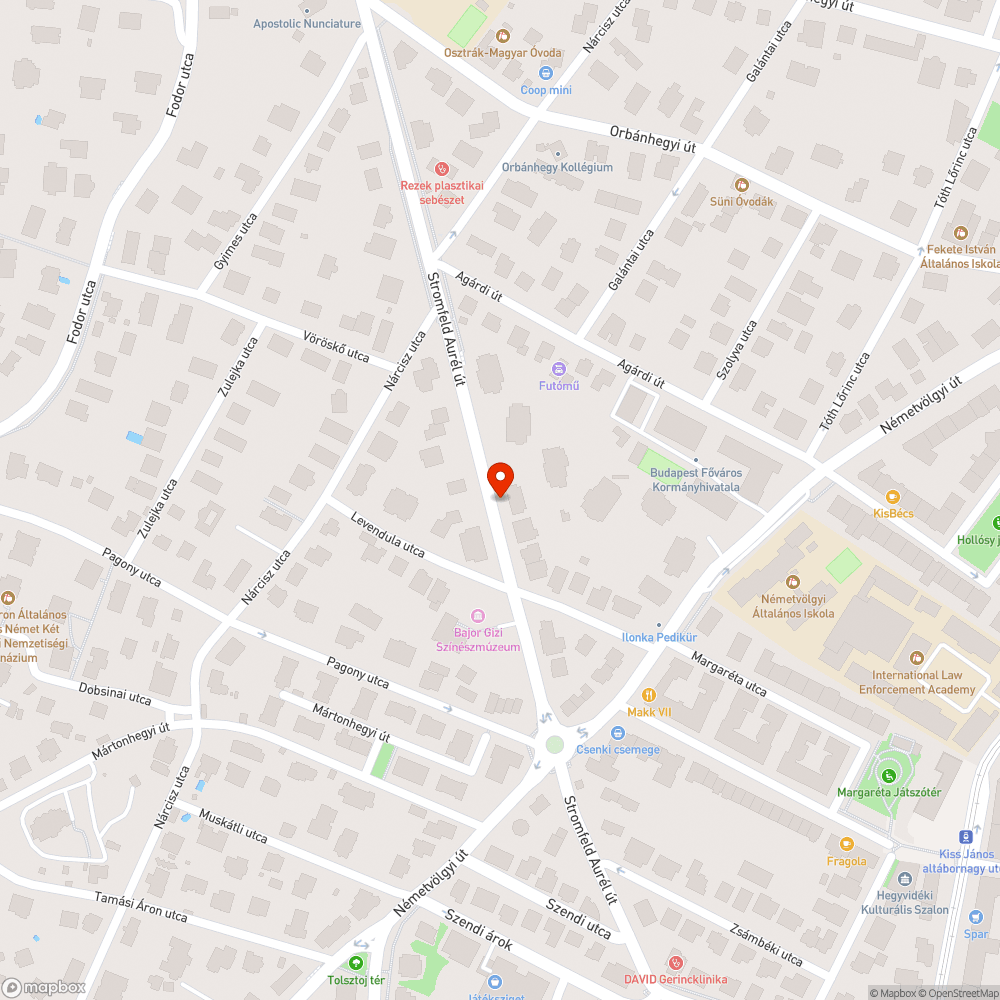 Elhagyott autó bejelentés helye