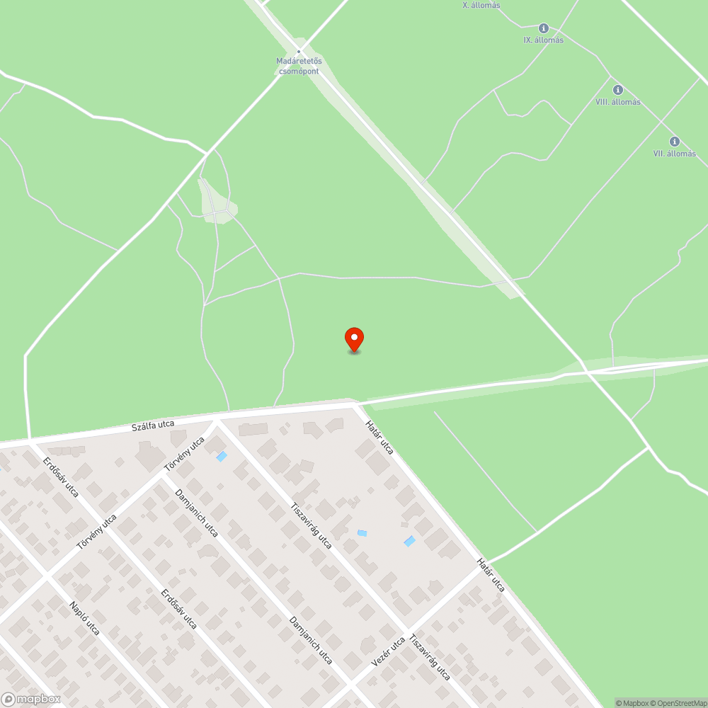 Szemét és sitt kupac a Szálfa utca - Határ utca sarkán, az erdő szélén bejelentés helye