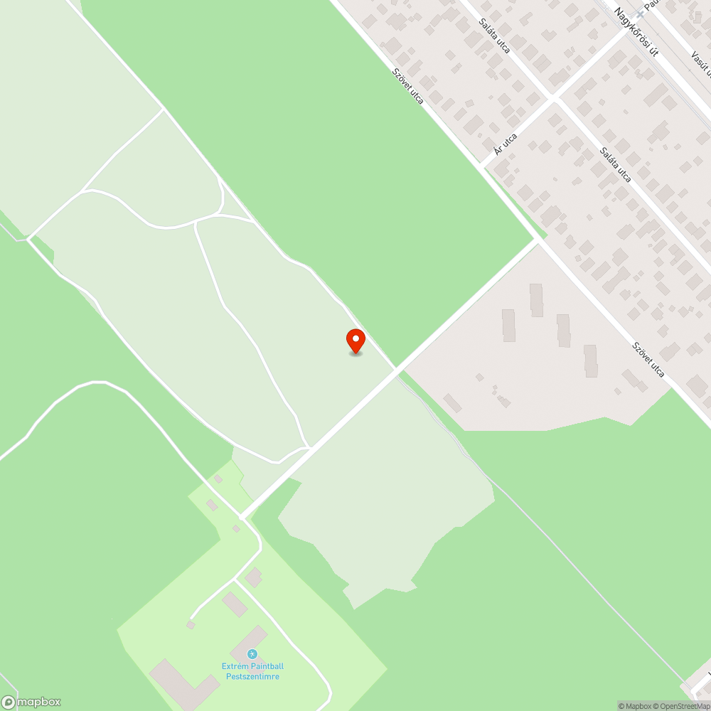 Szemétkupacok a Szövet utca mentén és a Belsőmajor utca sarkán az erdő szélén bejelentés helye