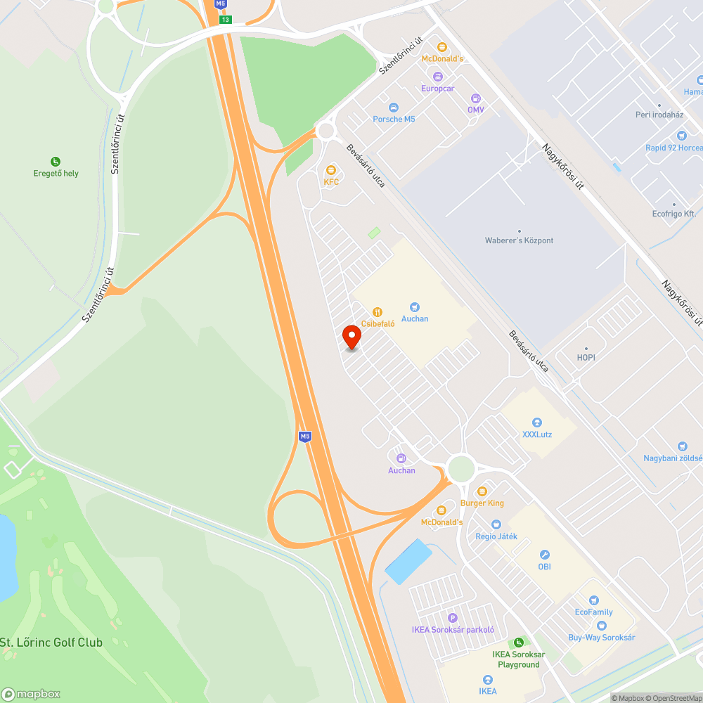 Sitt és kihalt fák a Soroksári Auchan parkolójában bejelentés helye