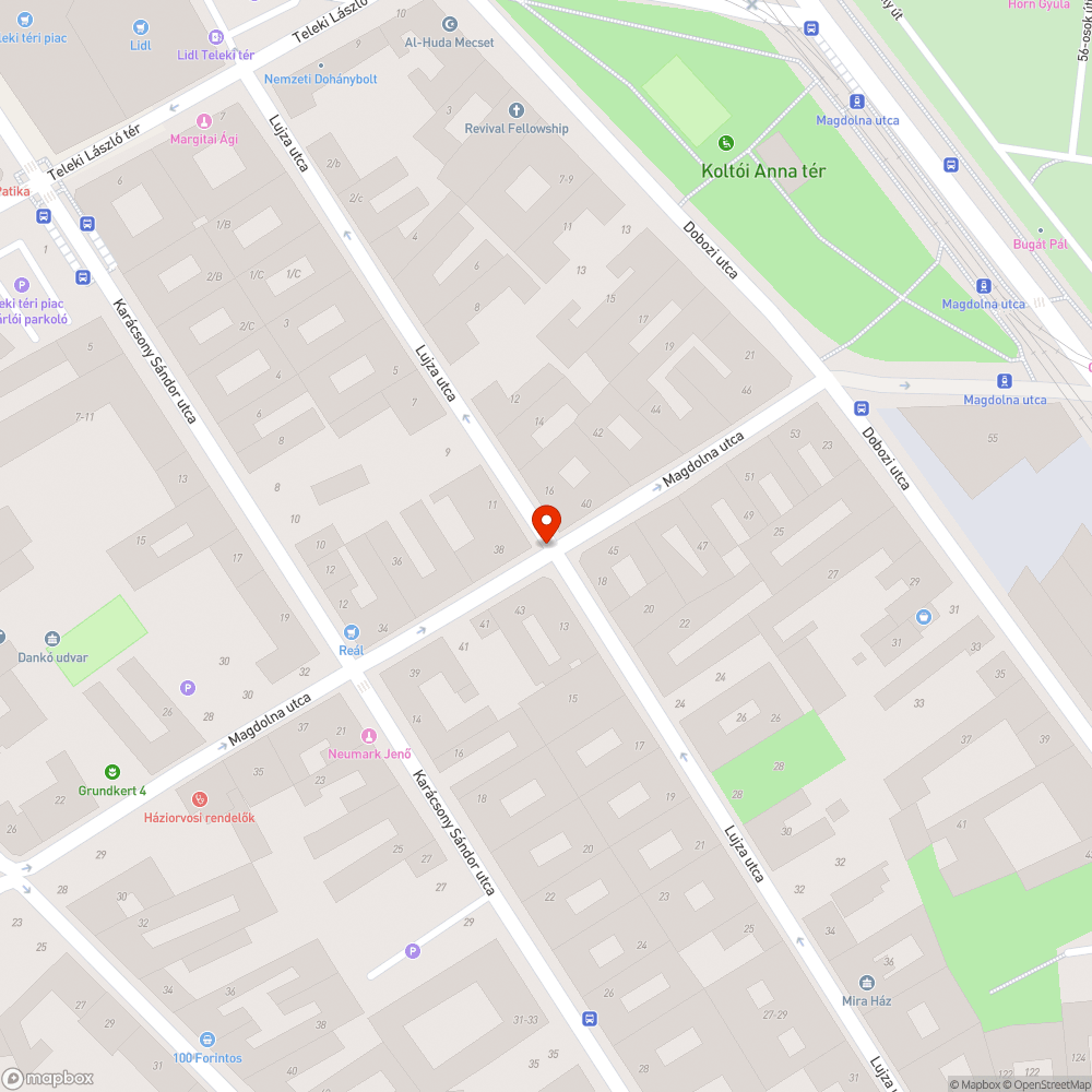 Hiányzó tábla bejelentés helye