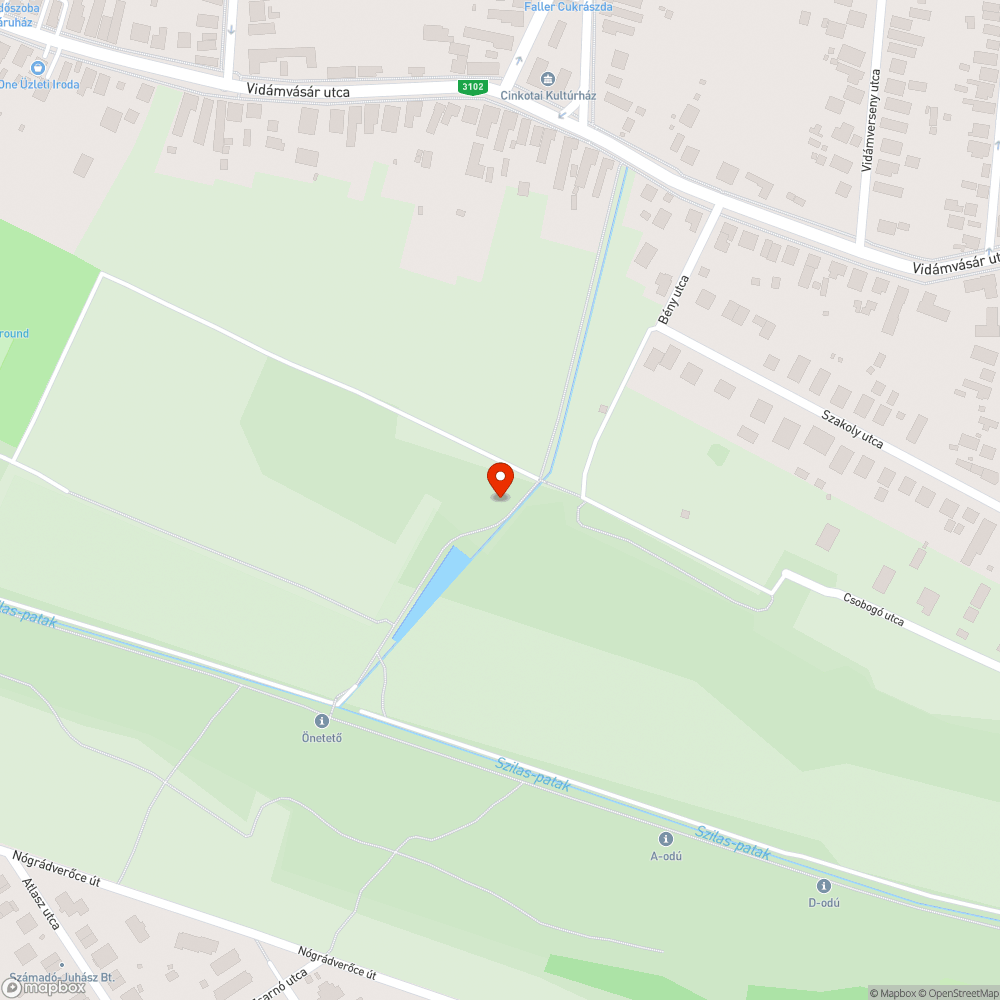 Megrongált kerékpártámasz bejelentés helye