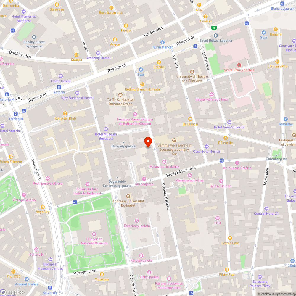 Bródy Sándor u. parkoló hibái bejelentés helye