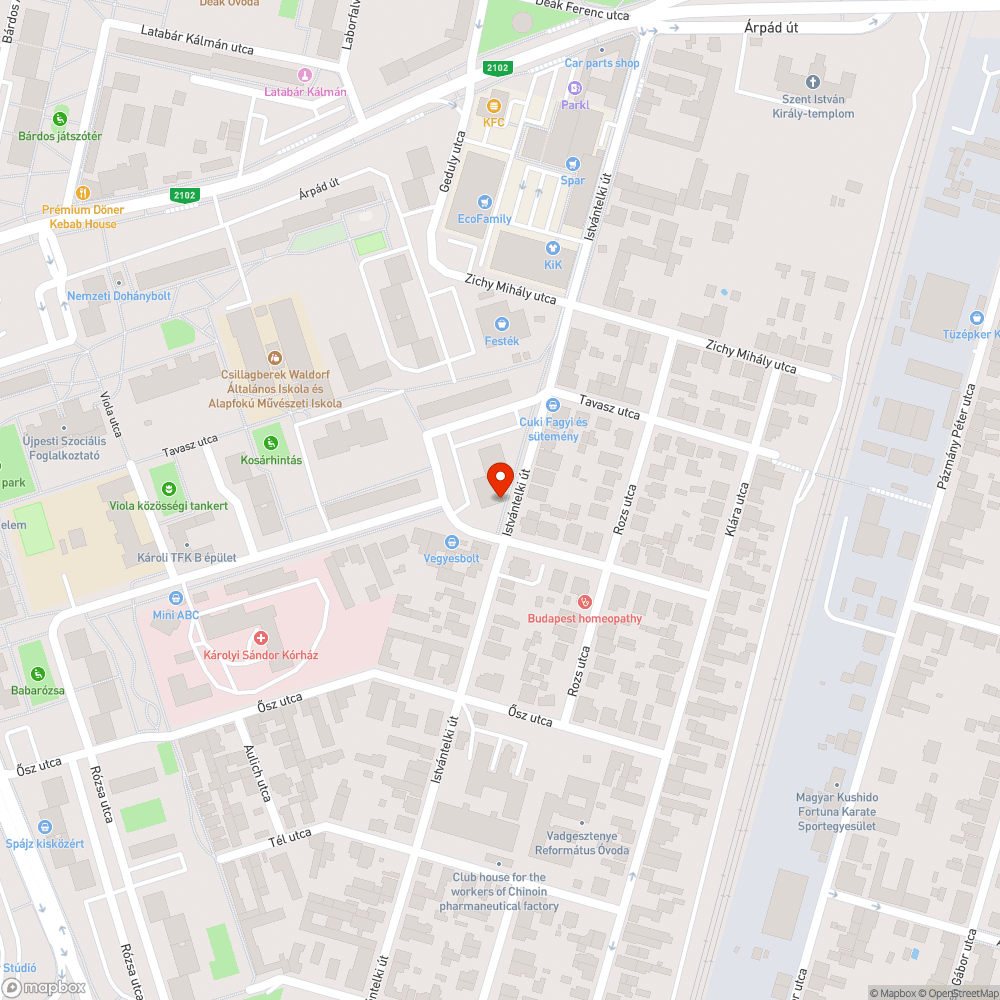 Elhagyott autó bejelentés helye