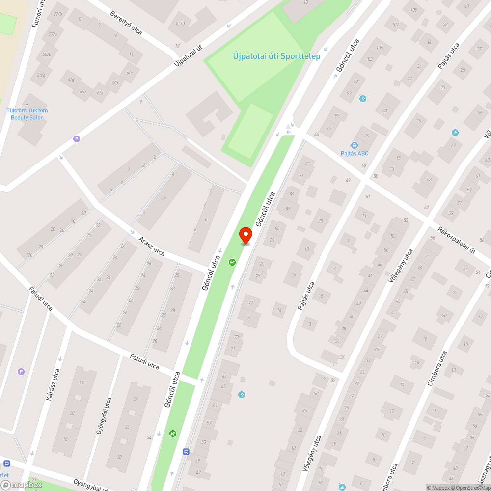 Kerékpársávra lógó növényzet bejelentés helye