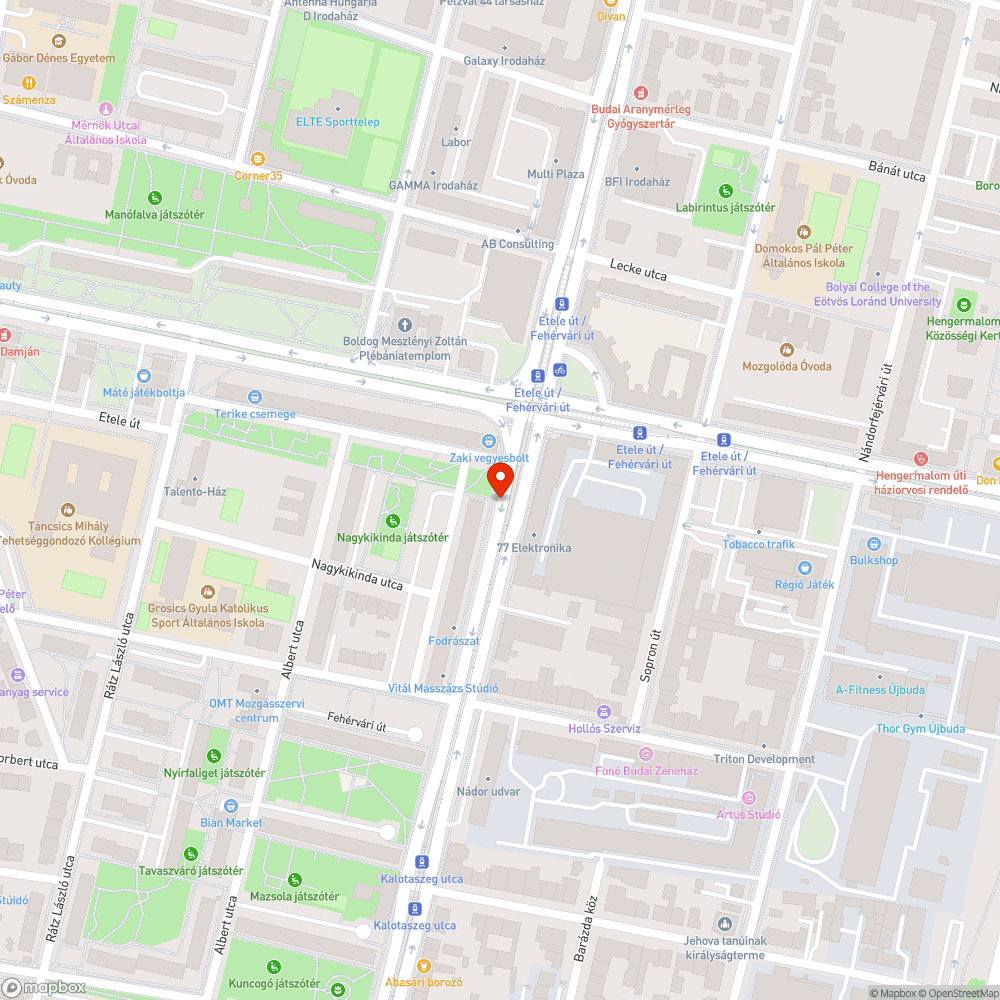 Ismét áll a víz a Fehérvári út kerékpársávján bejelentés helye