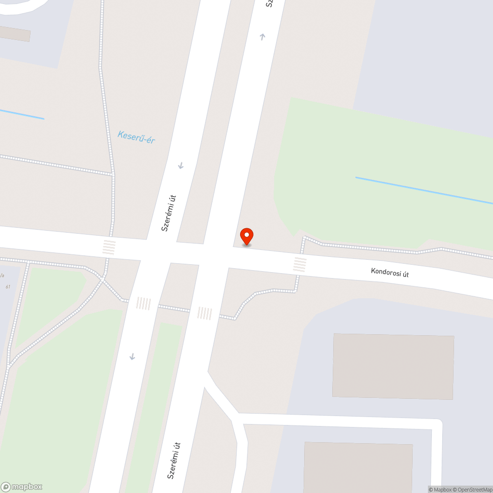 Kátyúsor a Kondorosi úton bejelentés helye