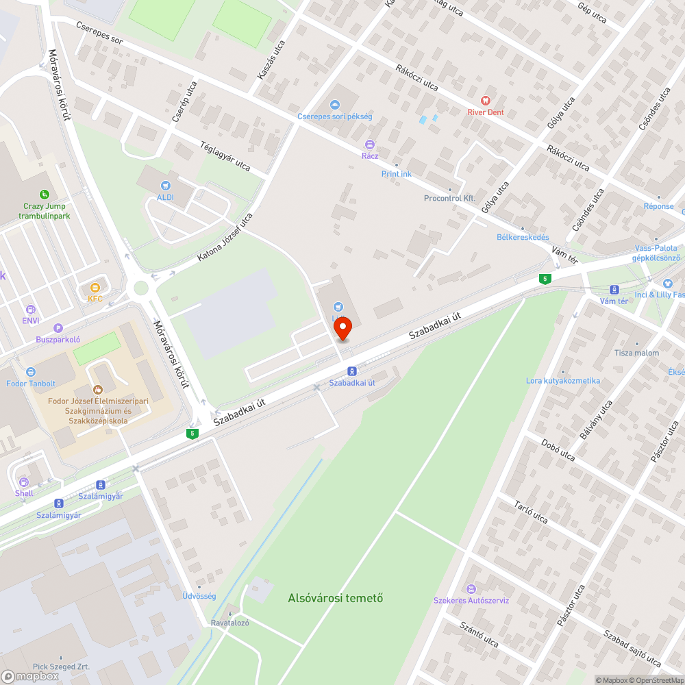 Kikopott zöldterület bejelentés helye