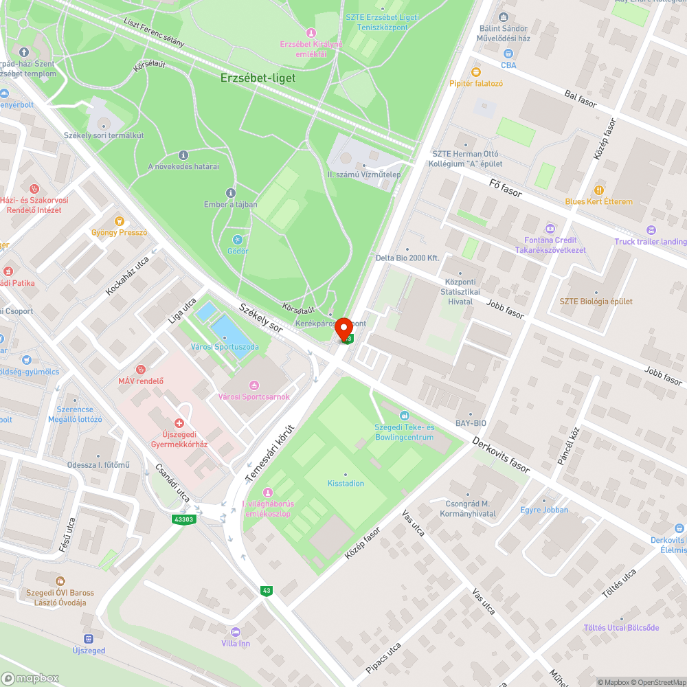 Felgyűrődött aszfalt bejelentés helye