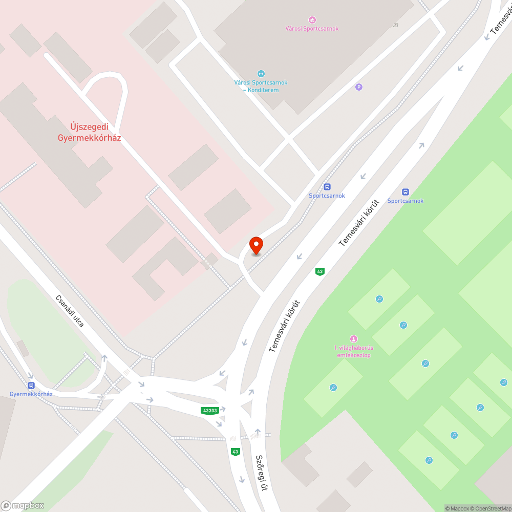 Kátyús járda bejelentés helye