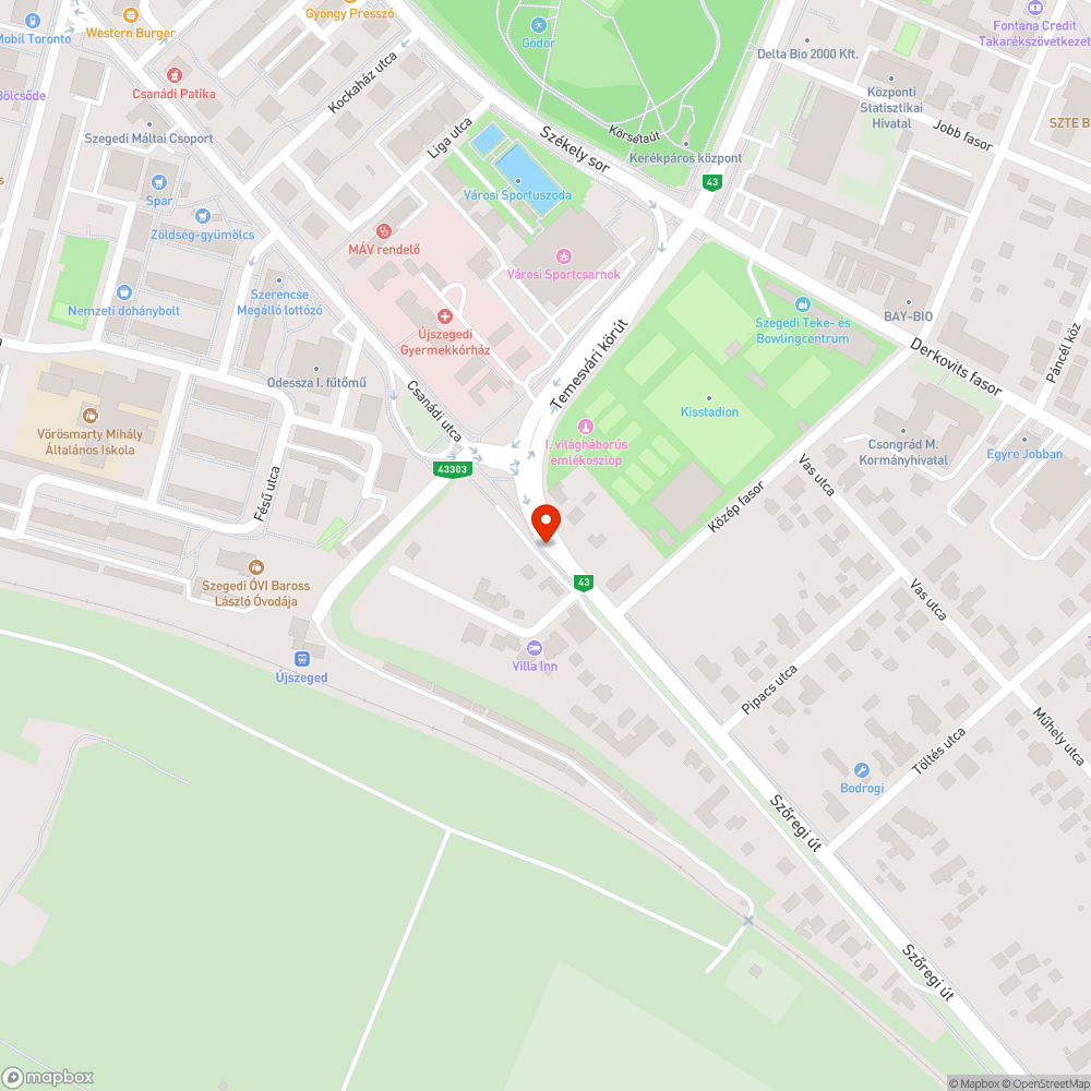 Kátyús kerékpárút bejelentés helye