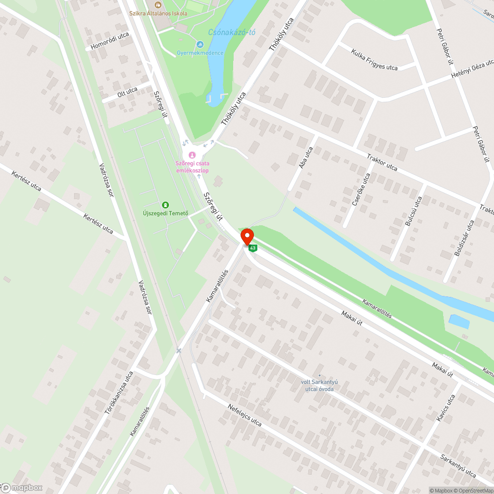 Hosszú, mély gödrök az út szélén bejelentés helye