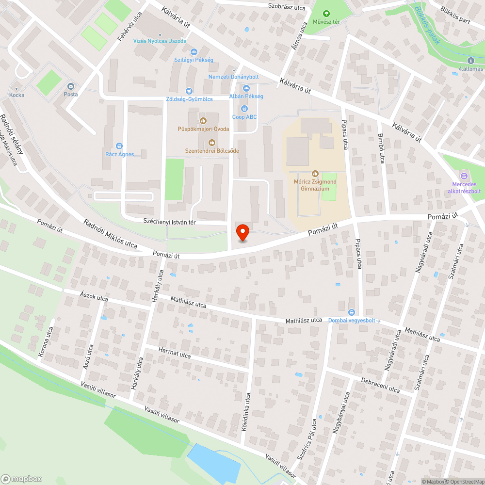 Kátyú az út kellős közepén bejelentés helye