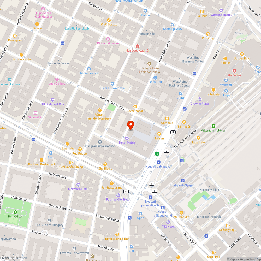 Kerékpár roncs bejelentés helye