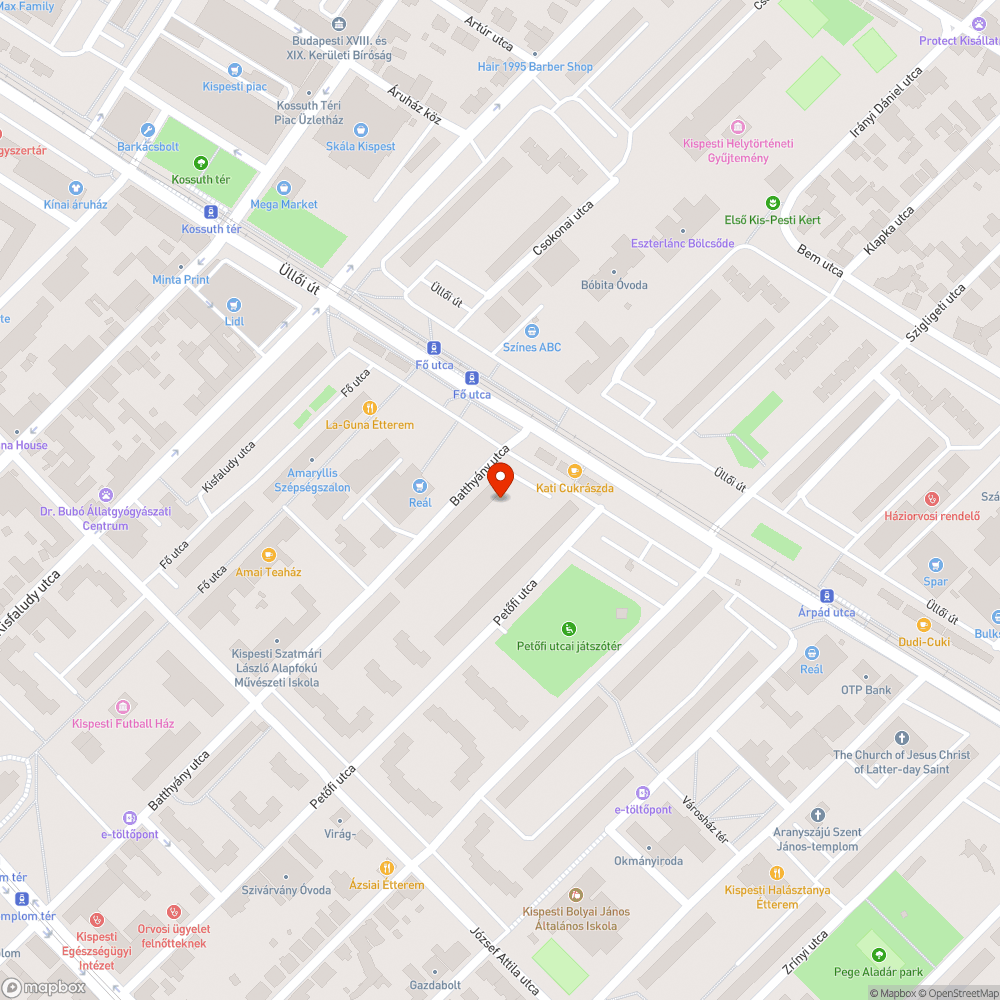 Elszáradt fa bejelentés helye