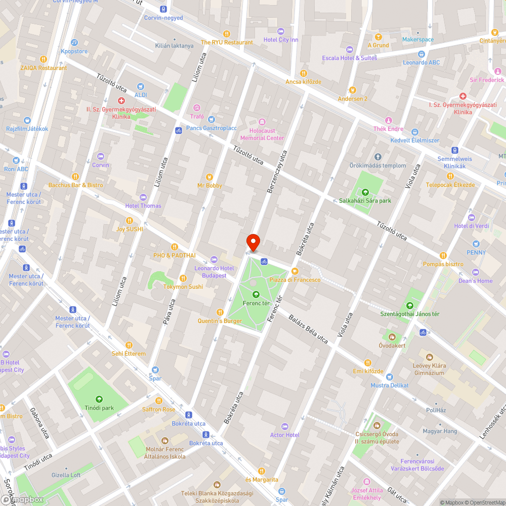 Parkolás a Ferenc téren bejelentés helye