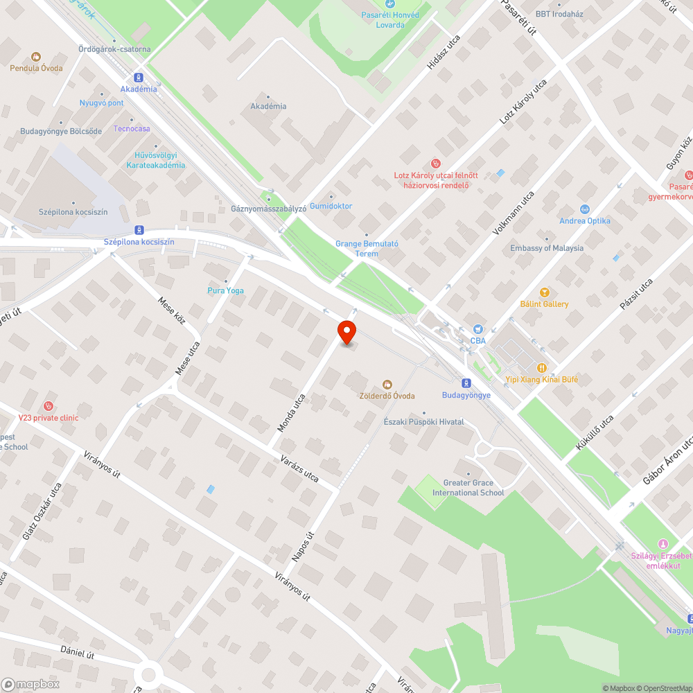 Hatalmas kátyú a Monda utca alján bejelentés helye