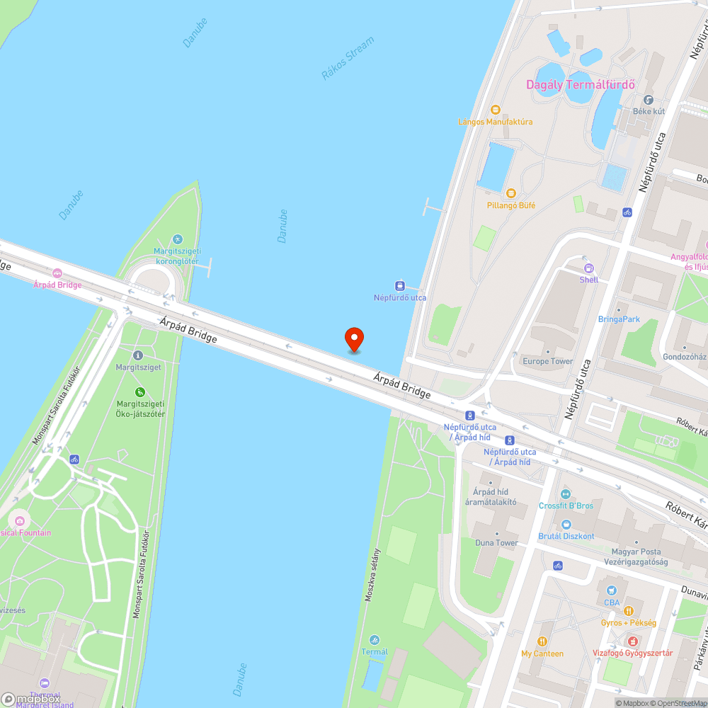 Árpád híd kerékpárút dilatációs hézagok bejelentés helye