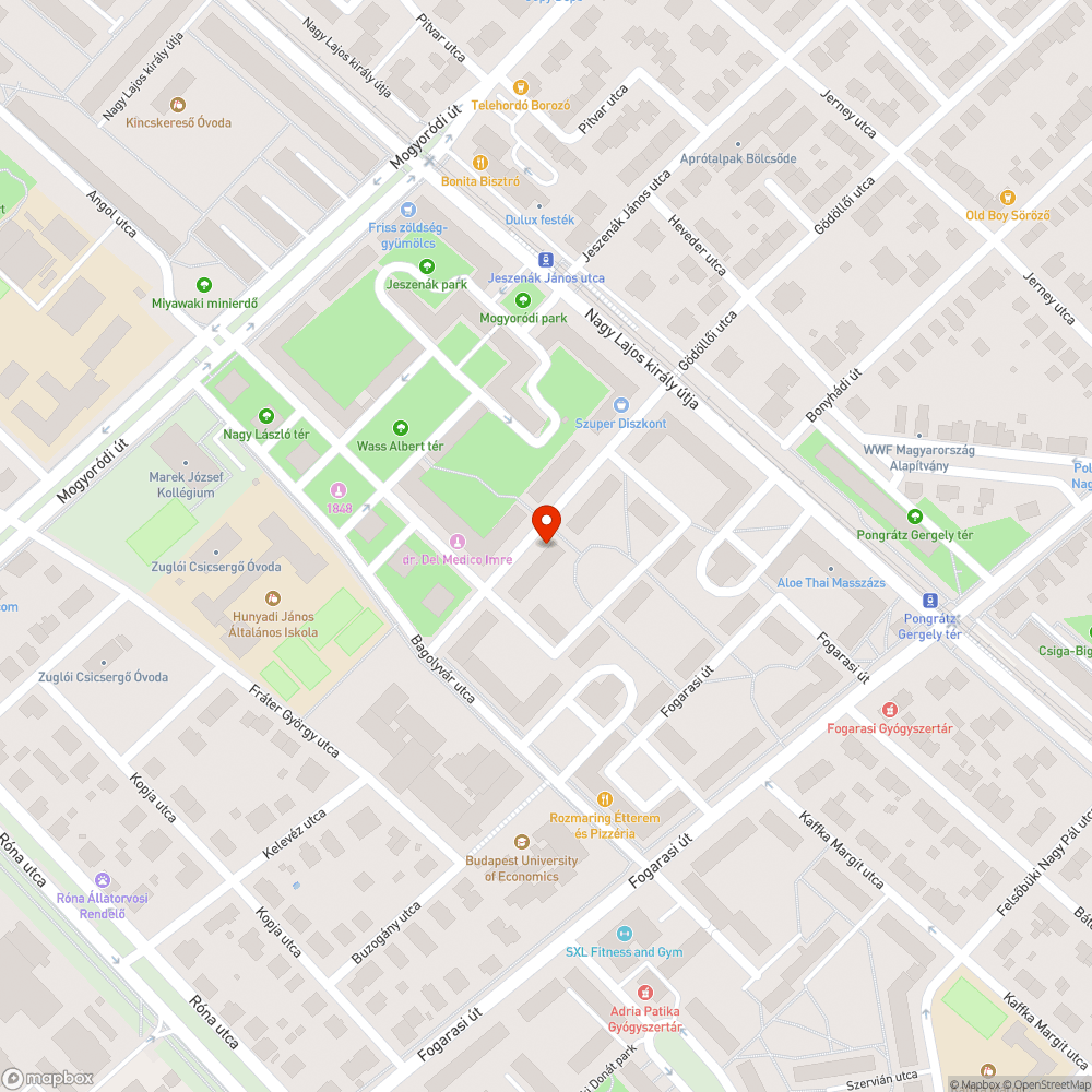 Rohadó autóroncs a Kalapács utcában bejelentés helye