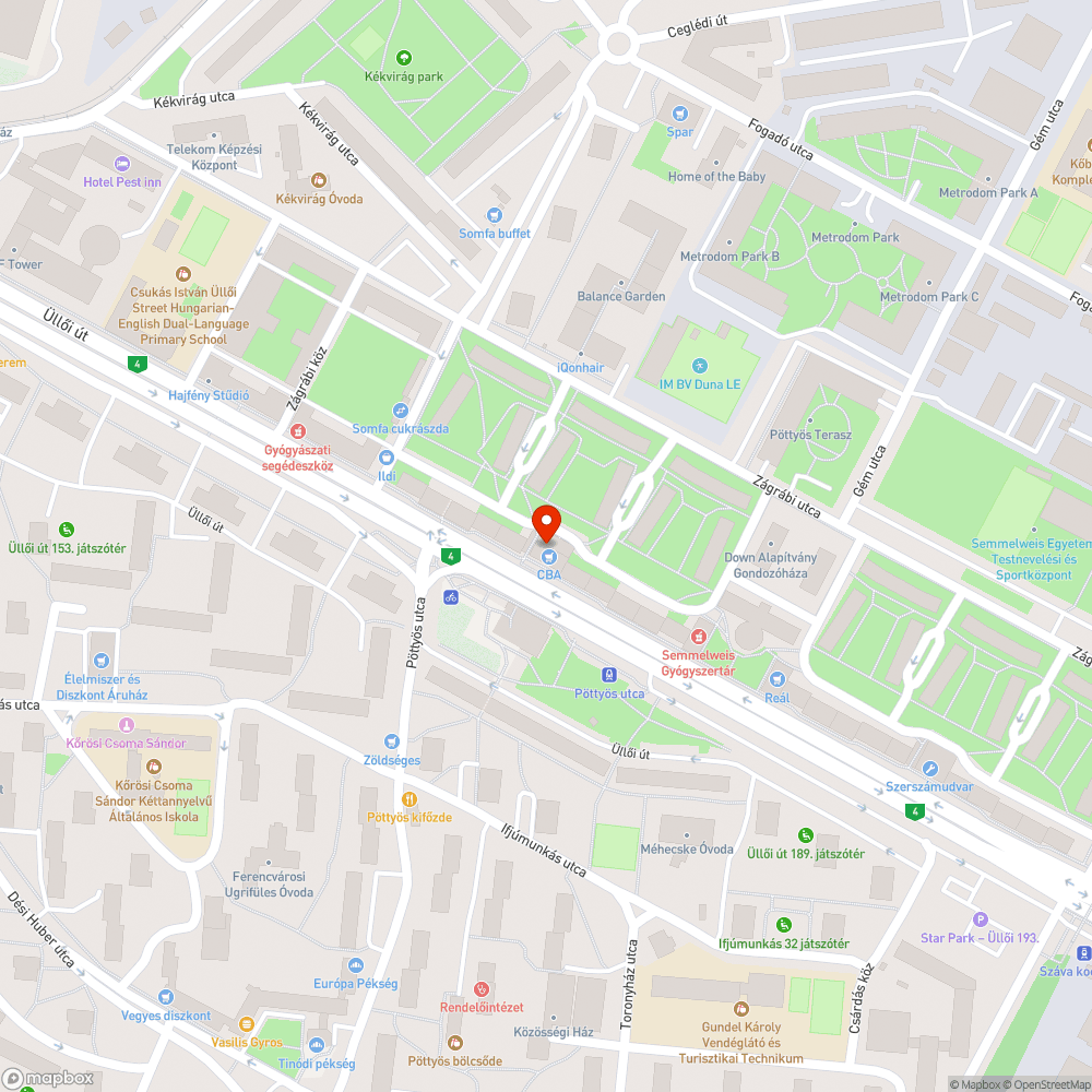 Kőbányán bringatárolóban maradék bicikli bejelentés helye