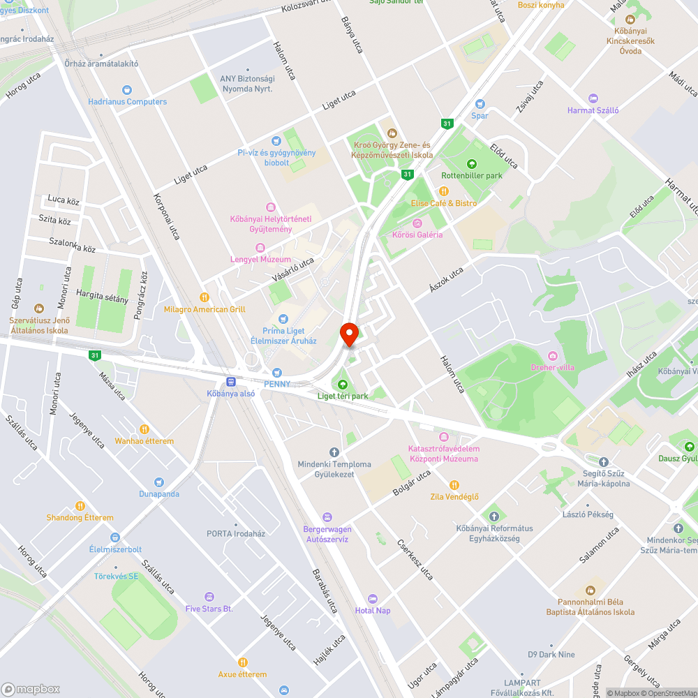 Buszmegálló bódé bejelentés helye