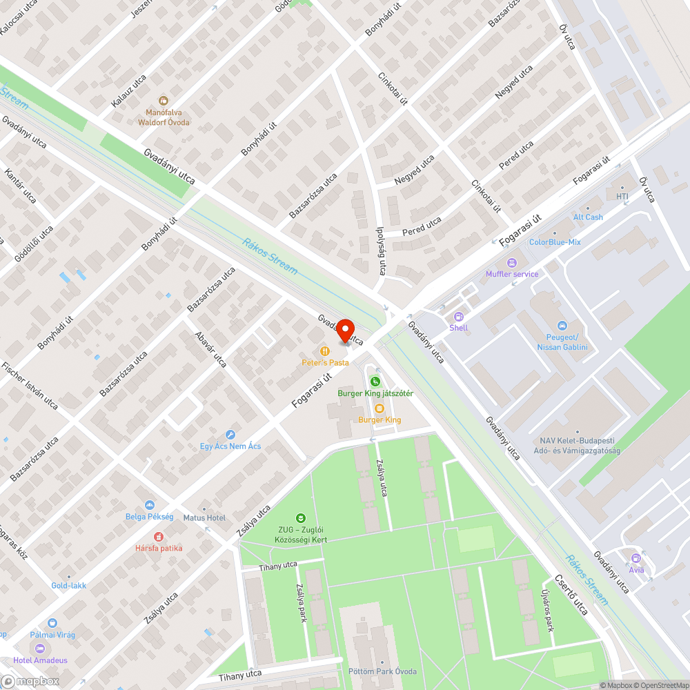 Zöldterületen parkolás bejelentés helye