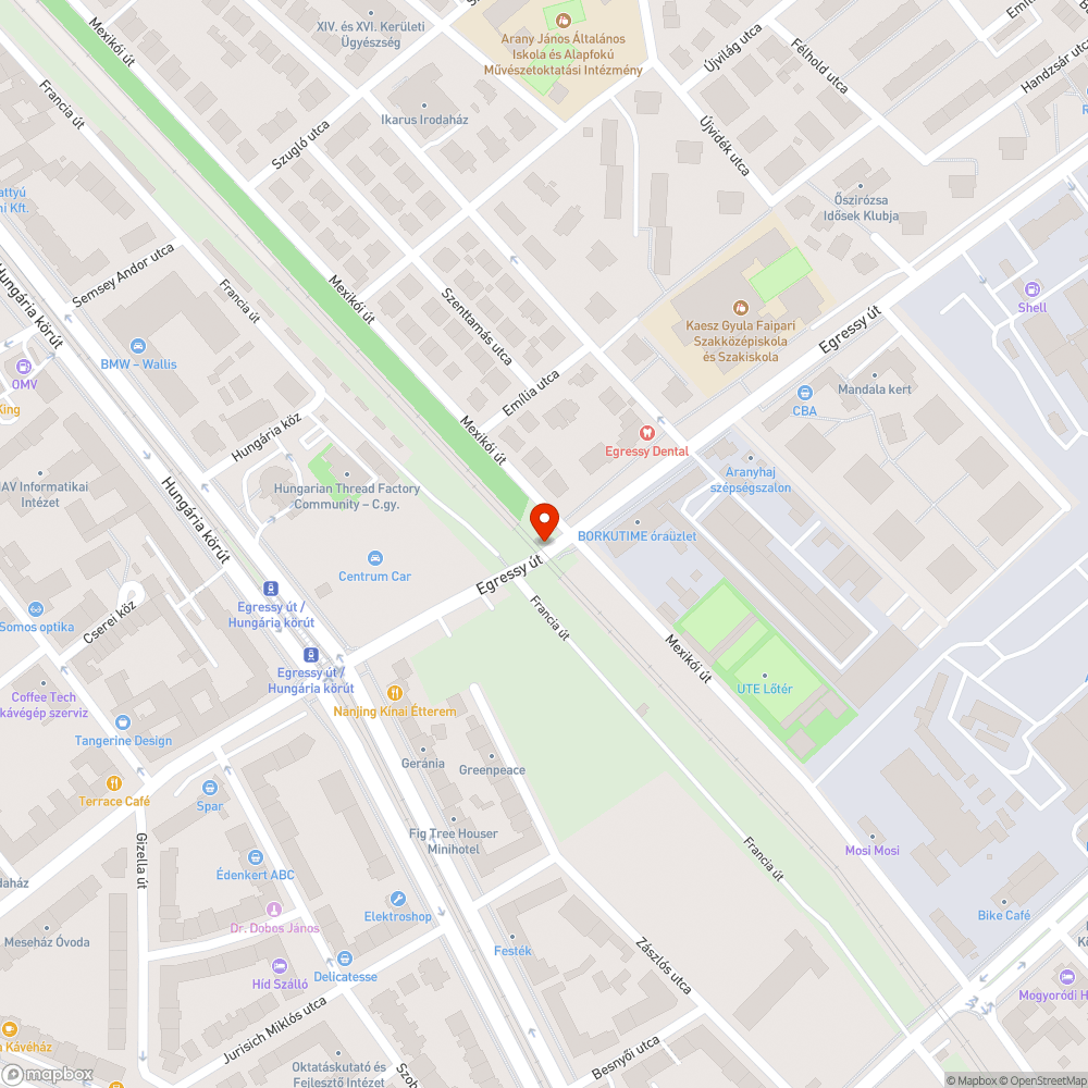 Kátyú a víznyelő mellett. bejelentés helye