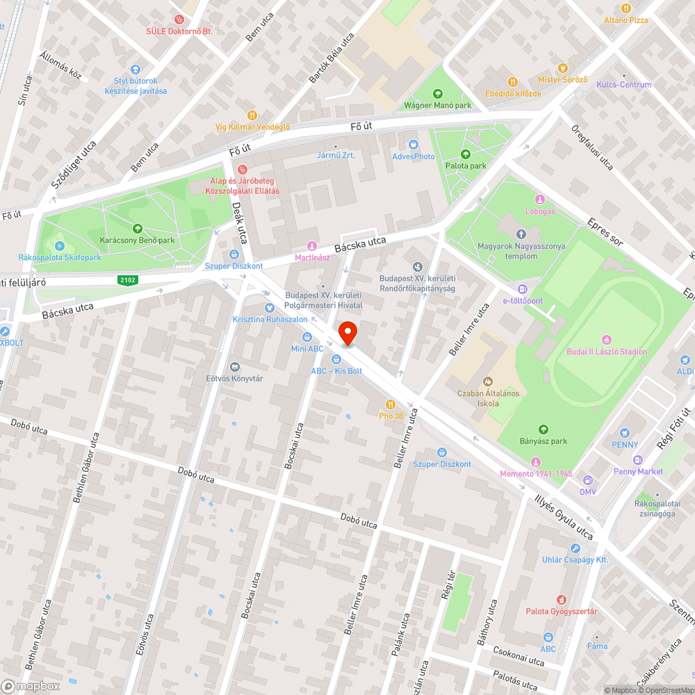 Itató vályú bejelentés helye