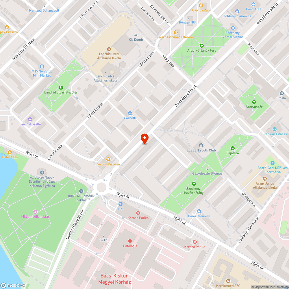 Parkolóhelyi betonsüllyedés bejelentés helye