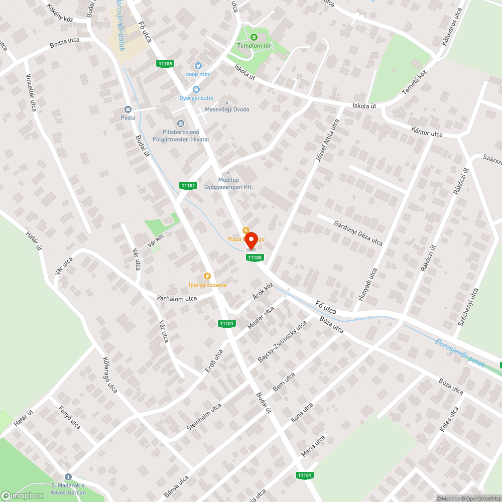 Elhanyagolt falu, patak, patakpart bejelentés helye