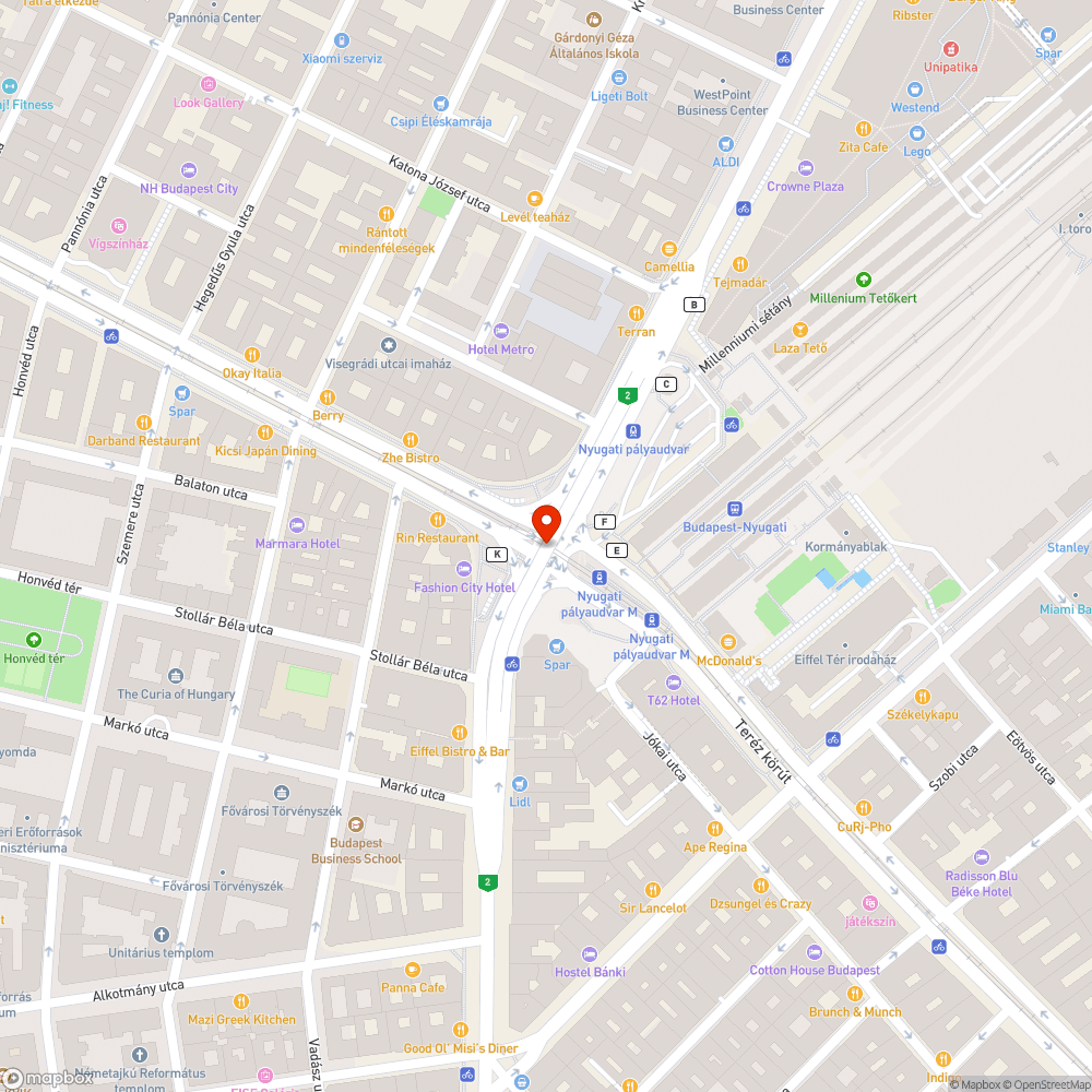 Kiégett/nem égő lámpák bejelentés helye