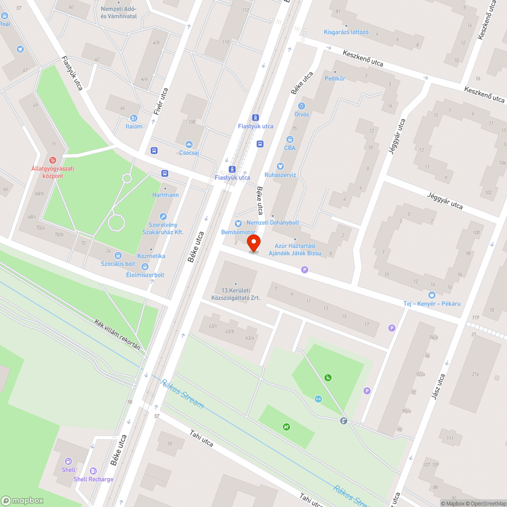 Üres oszlopok bejelentés helye