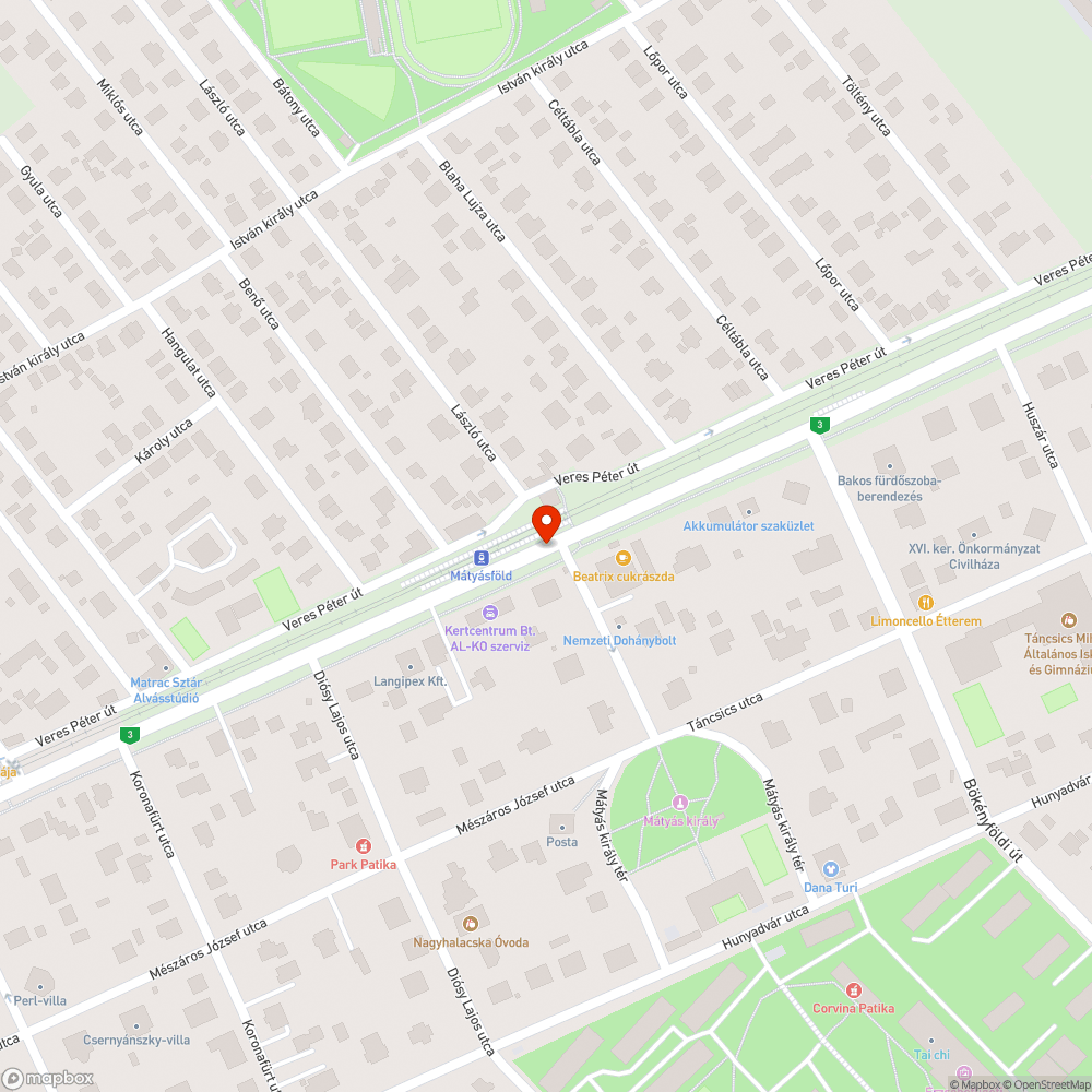 Kerékgörbítő bukkanó bejelentés helye