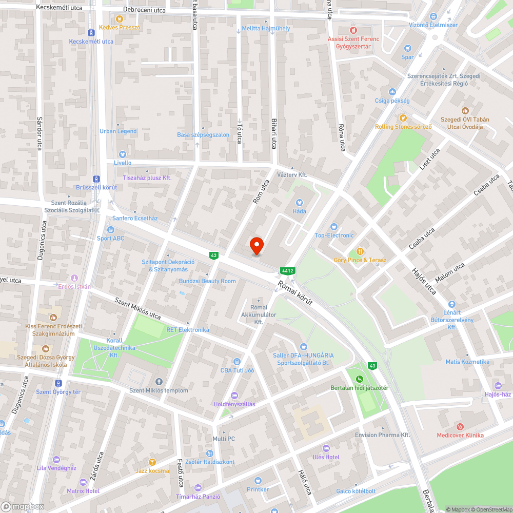 Eldugult esővíz elvezető bejelentés helye