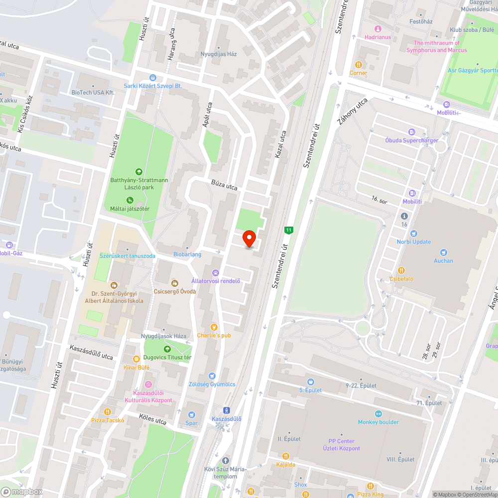 Roncs autó bejelentés helye