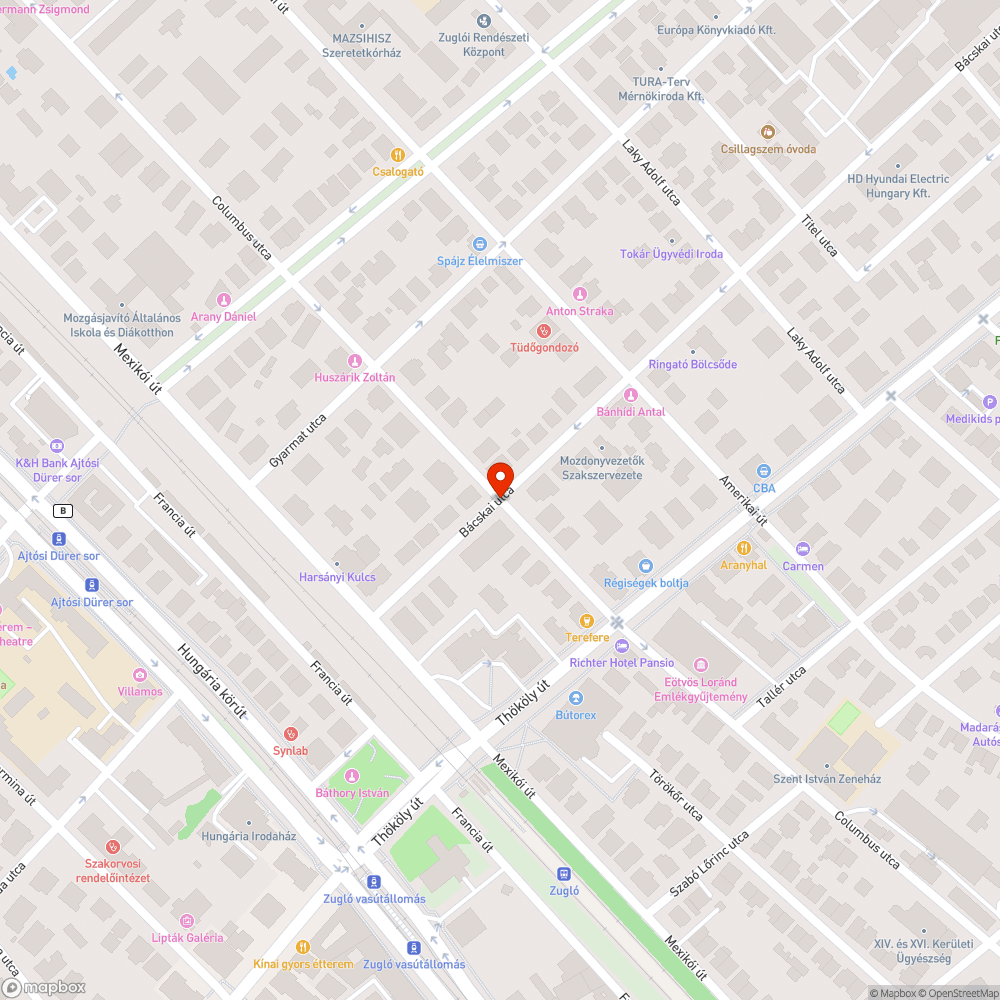 Elhagyott jármű bejelentés helye