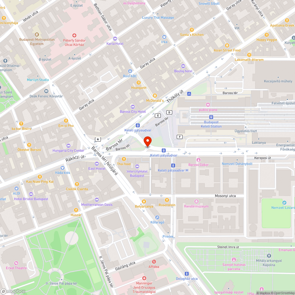 Megsérült burkolat bejelentés helye