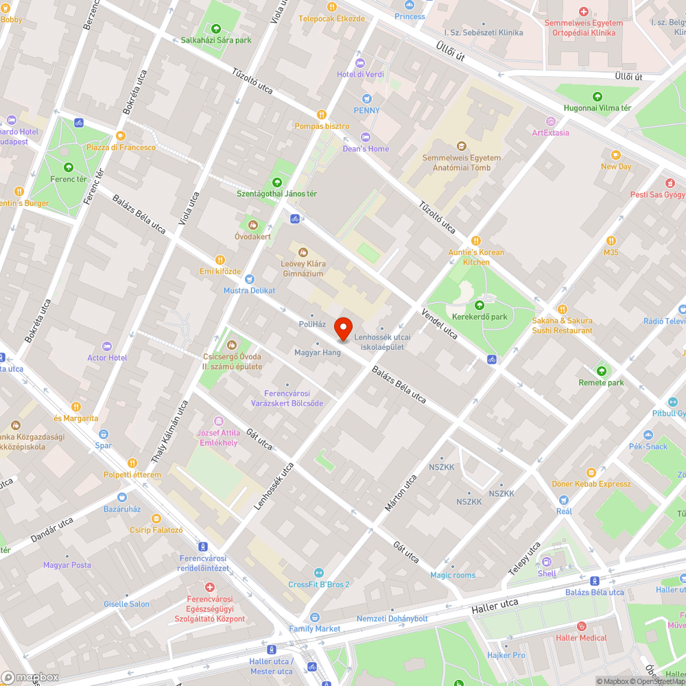 Roncs autó bejelentés helye