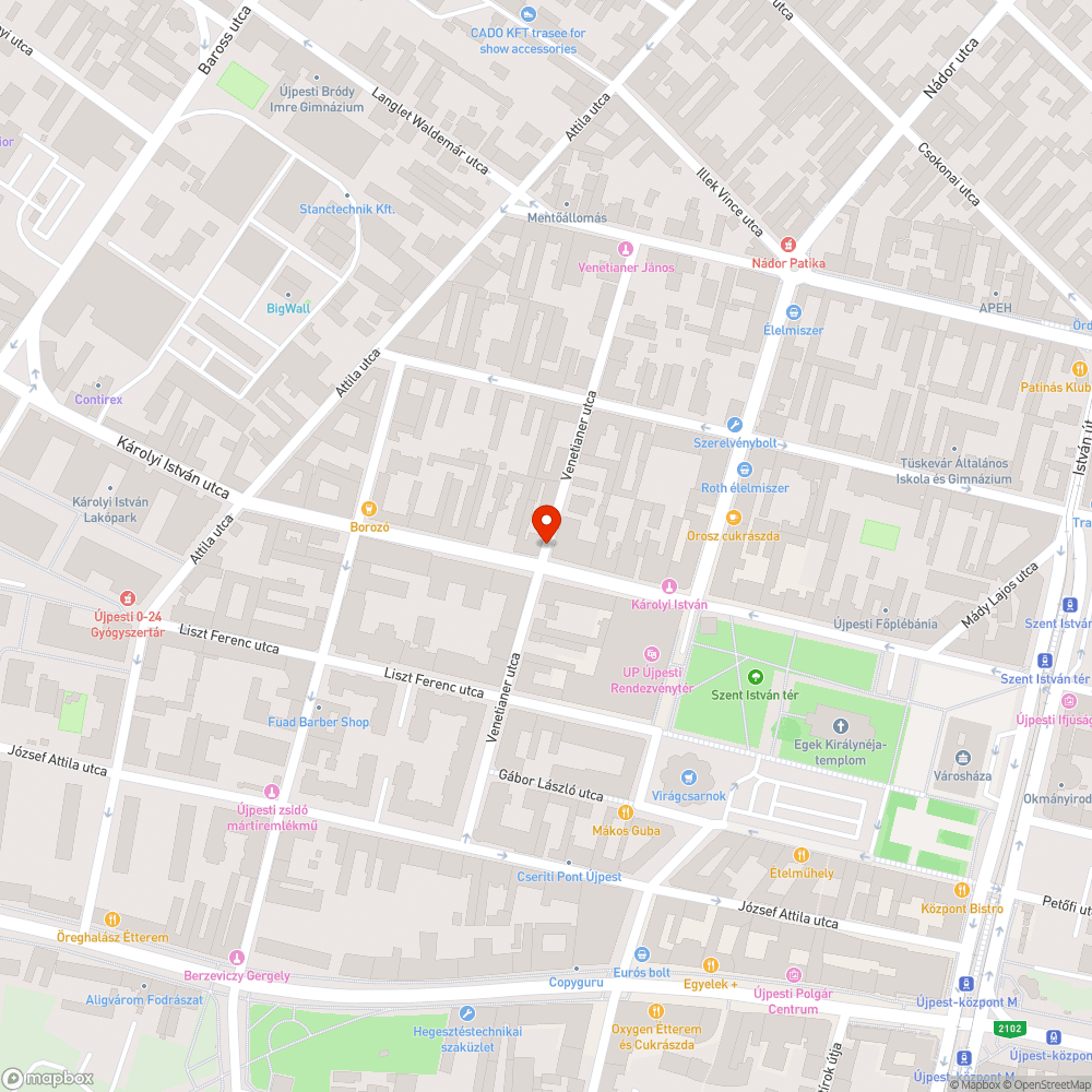 Hiányzó STOP-tábla bejelentés helye