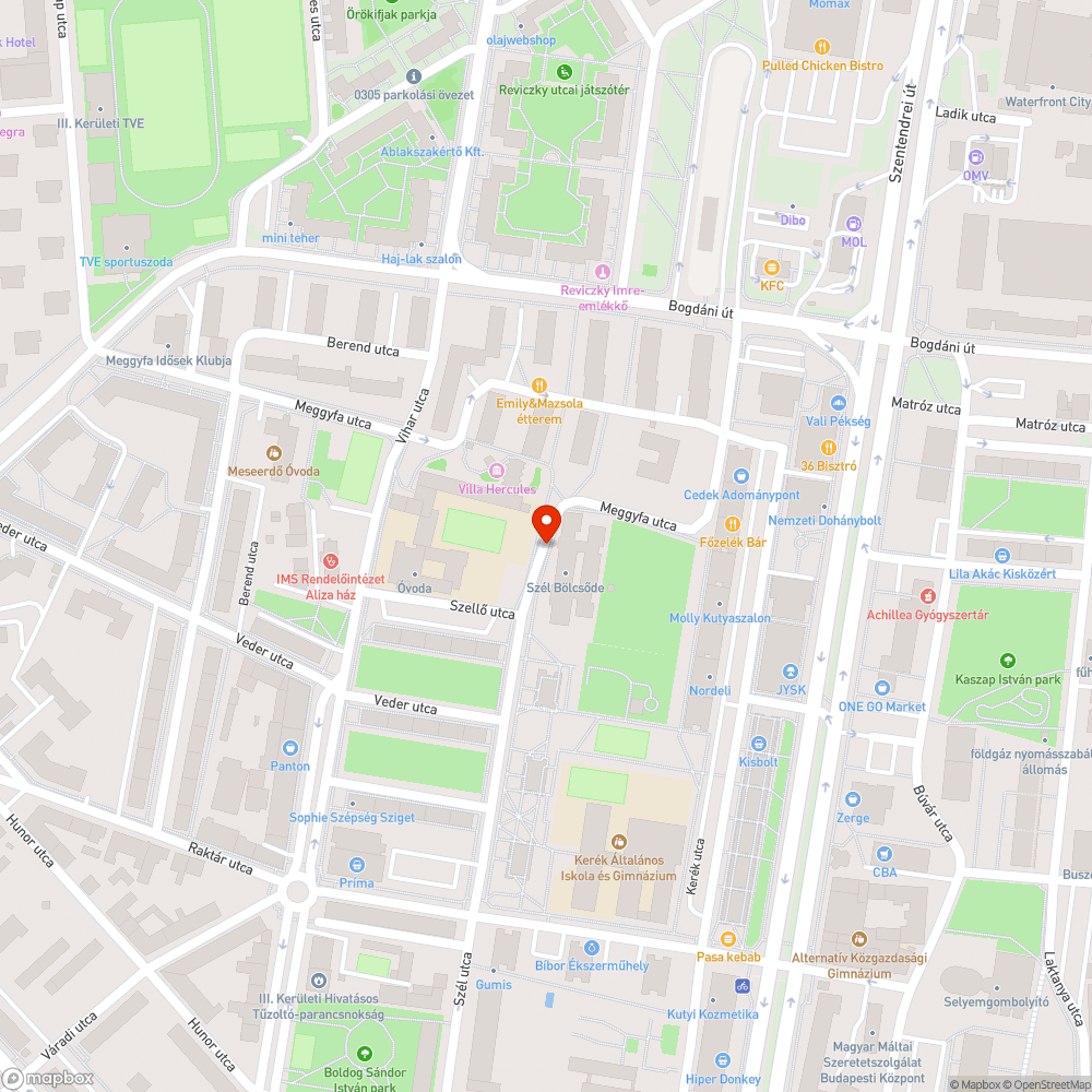 Megsüllyedt járda illetve úttest, nagy szintkülönbség bejelentés helye