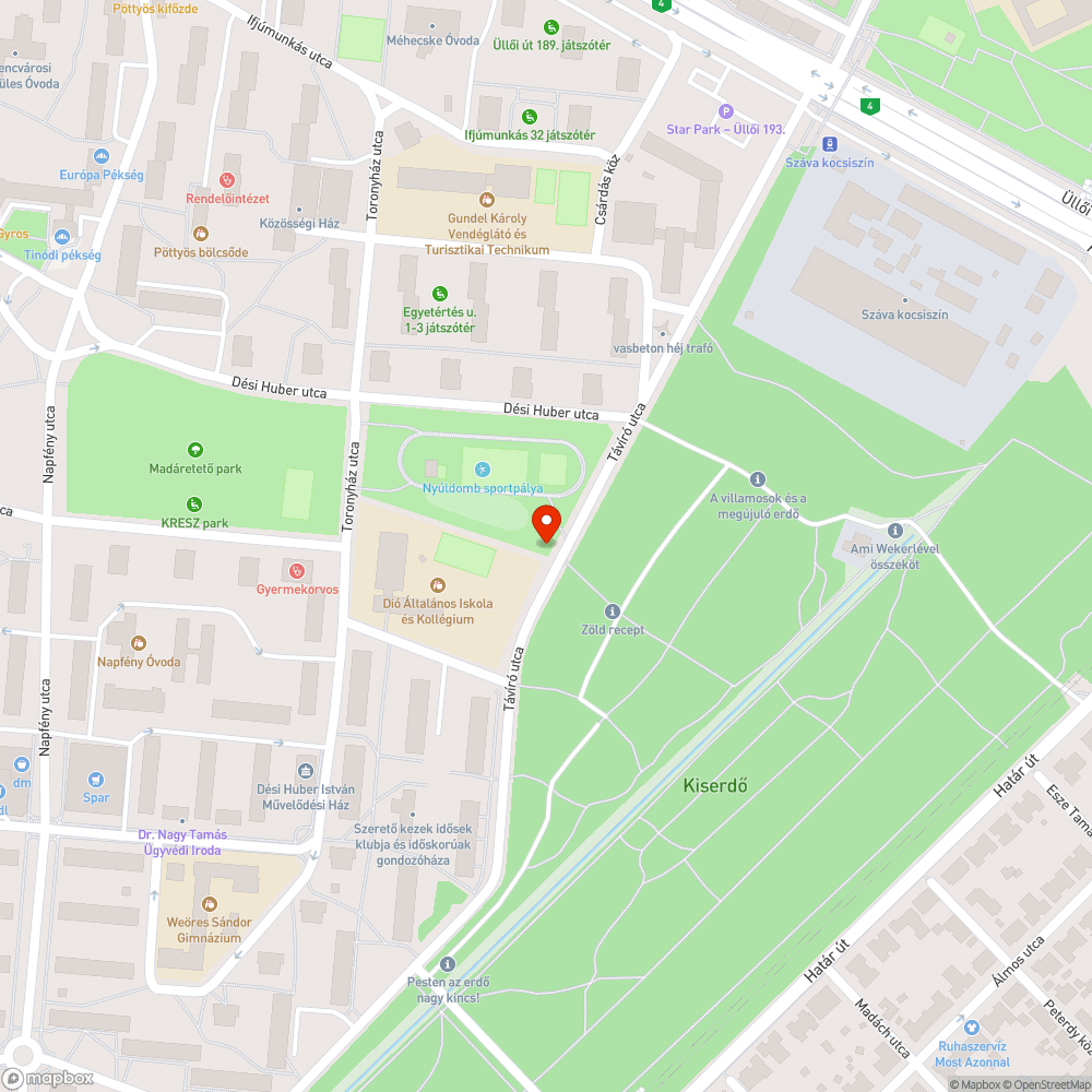 Elhagyott Volvo bejelentés helye