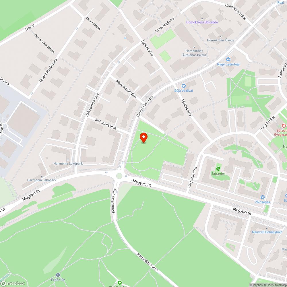 ùjonnan ültetett kiszàradt facsemete bejelentés helye