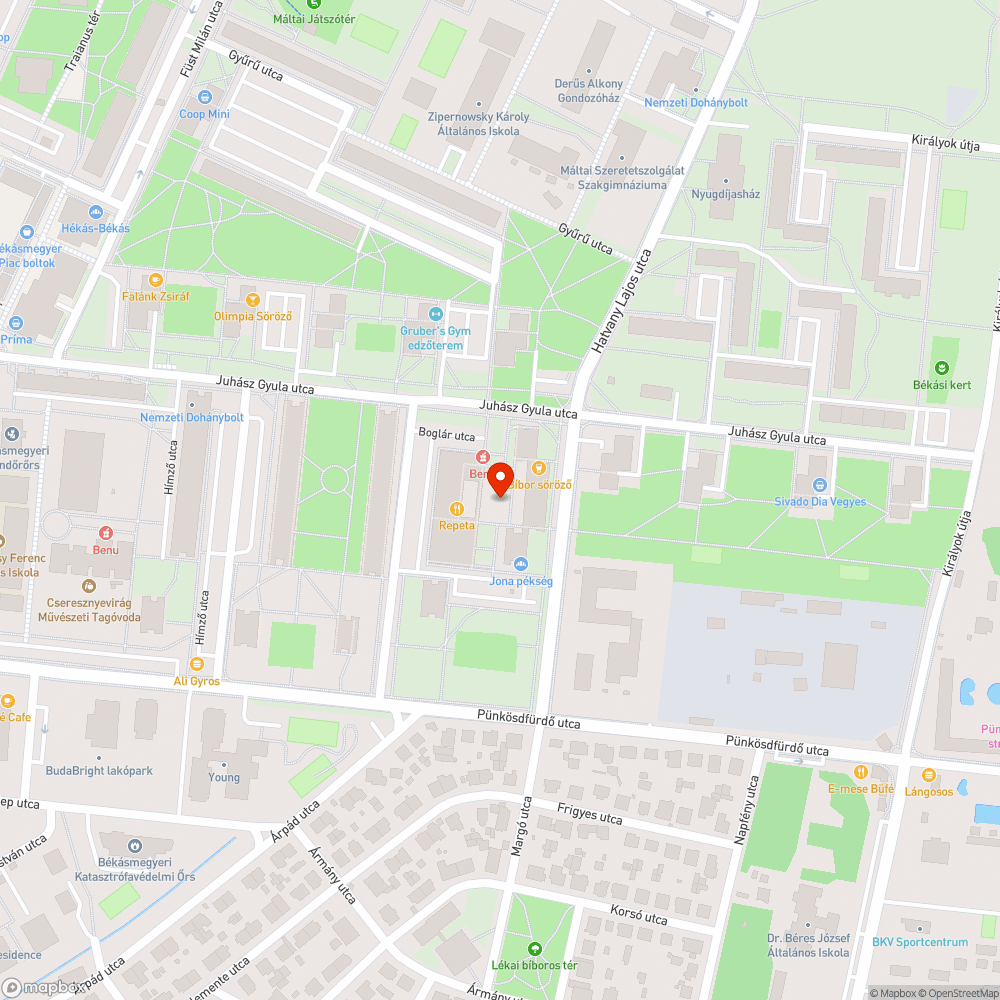 Koszos pad bejelentés helye