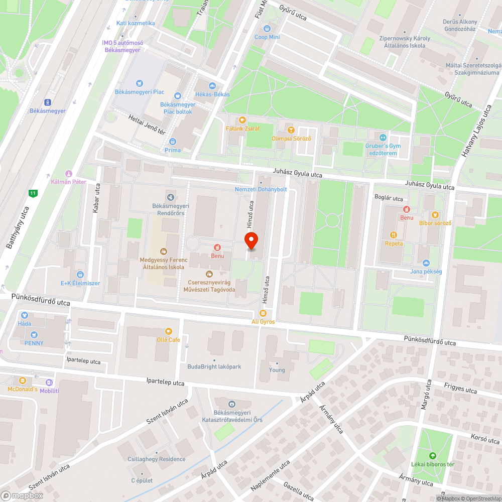 Púp az úton bejelentés helye