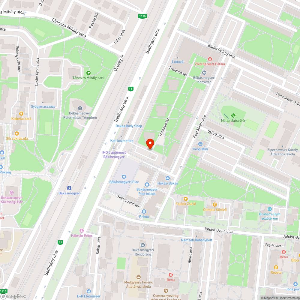 Kiszáradt fák bejelentés helye