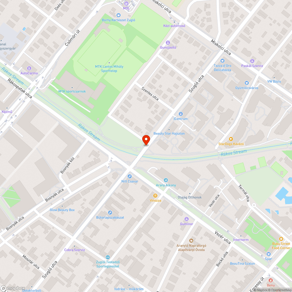 Hiányzó burkolat bejelentés helye