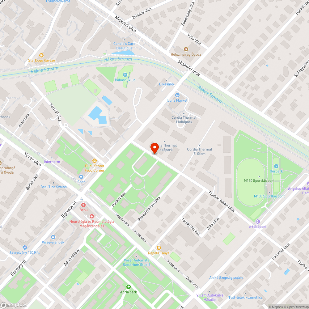 Kiszáradt fa Fischer I. utcában bejelentés helye